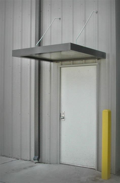 metal building door canopy